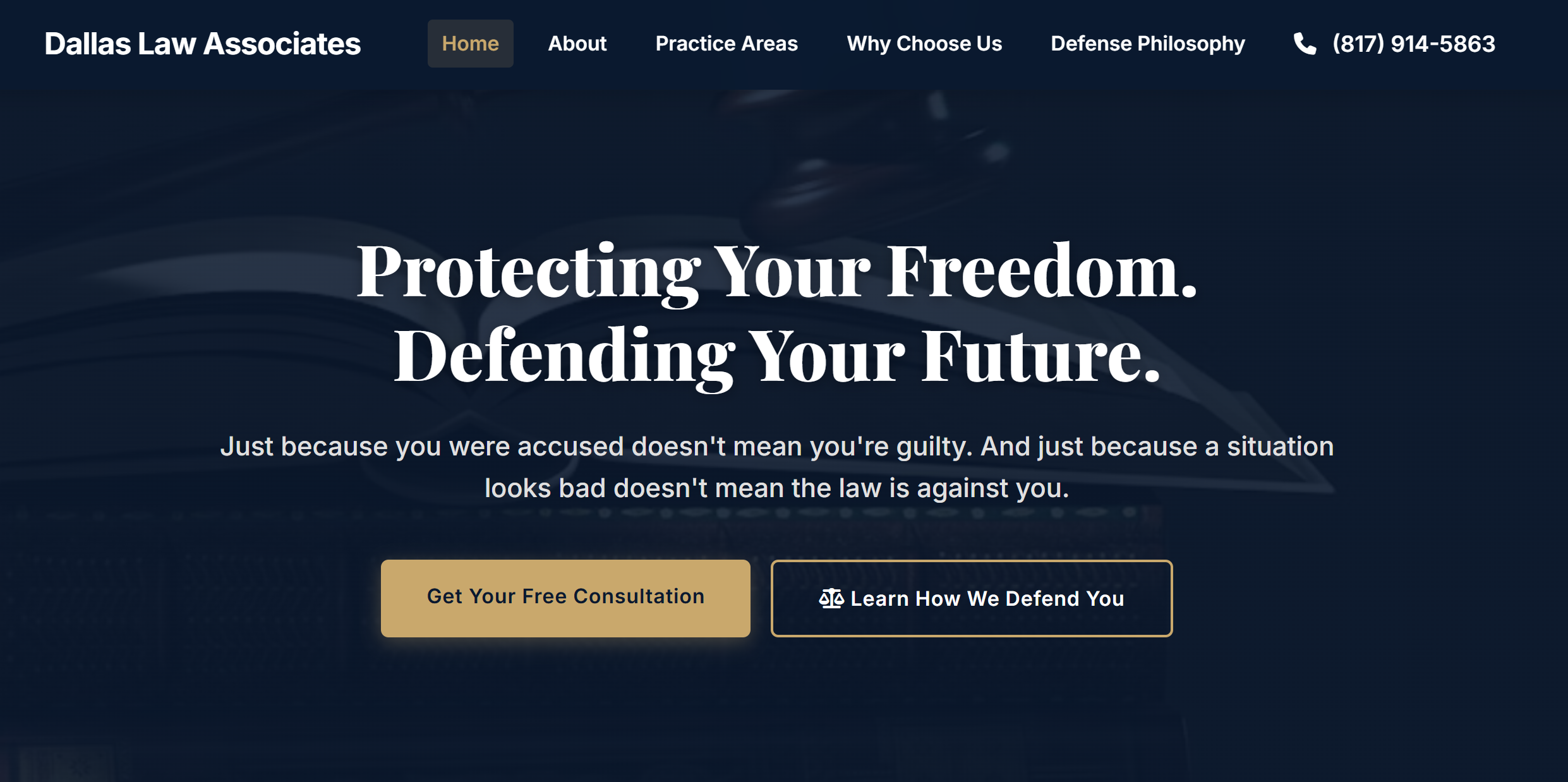 Dallas Law Associates website